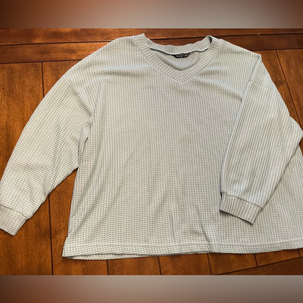 Long Sleeve Waffle Shirt